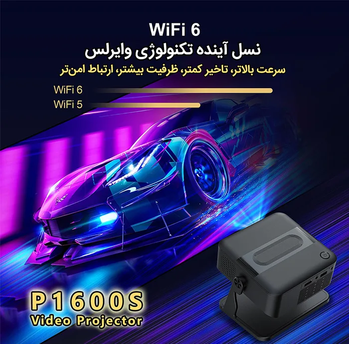 ویدئو پروژکتور مدل P1600S با وضوح تصویر 4096x2160|4K