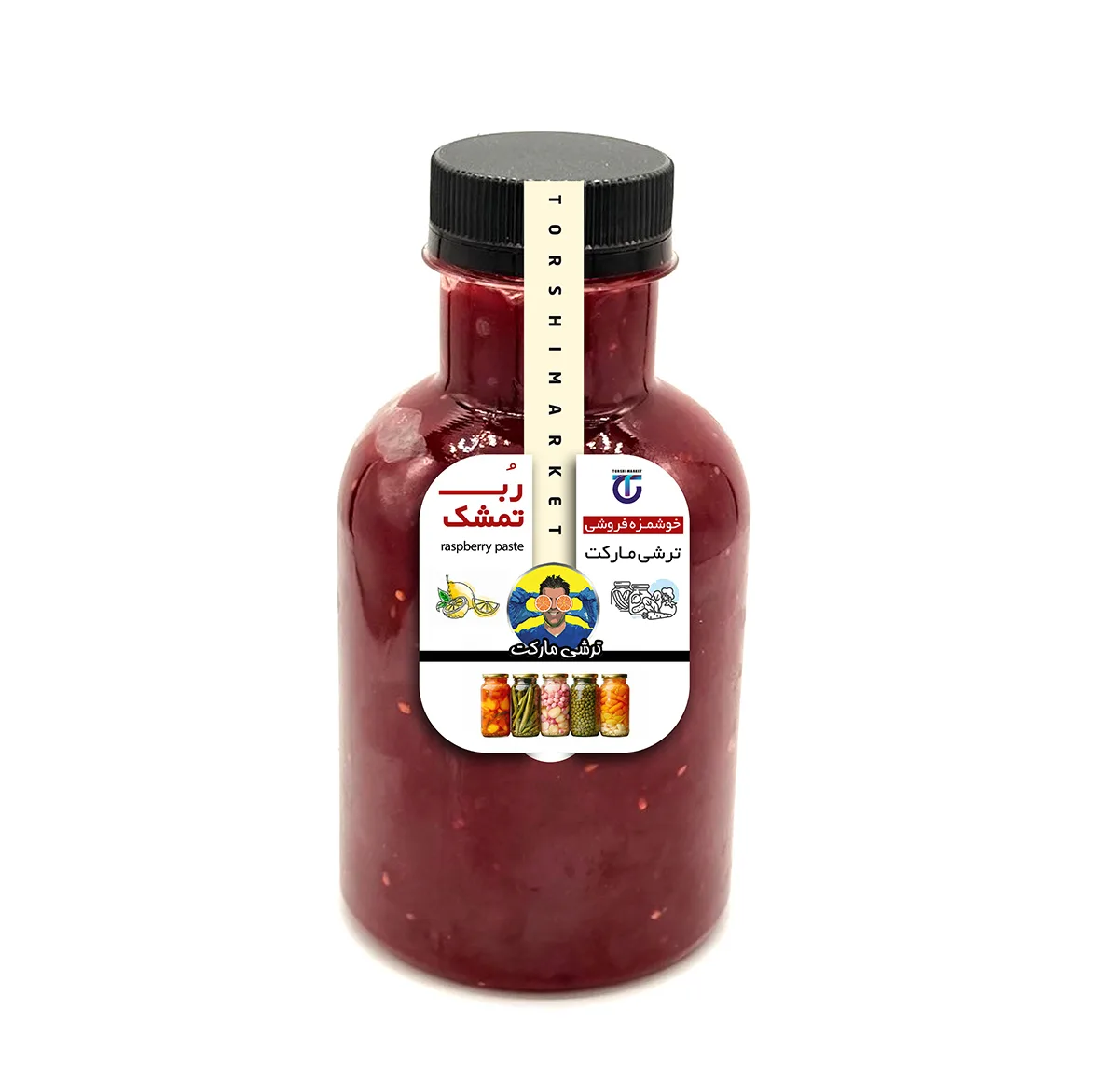 رُب تمشک - 500 گرم بسته 6 عددی