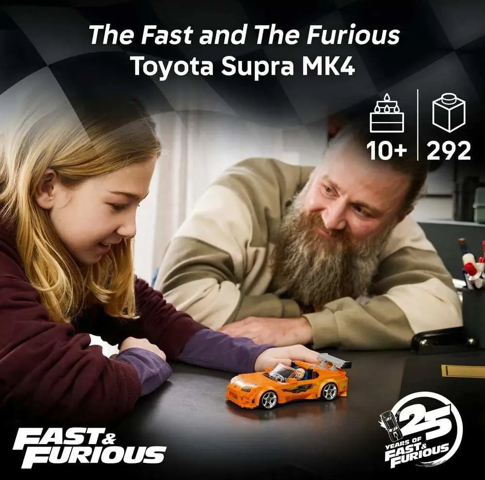 لگو 292 تکه سری اسپید مدل Fast & Furious Toyota Supra MK4 کد 77260