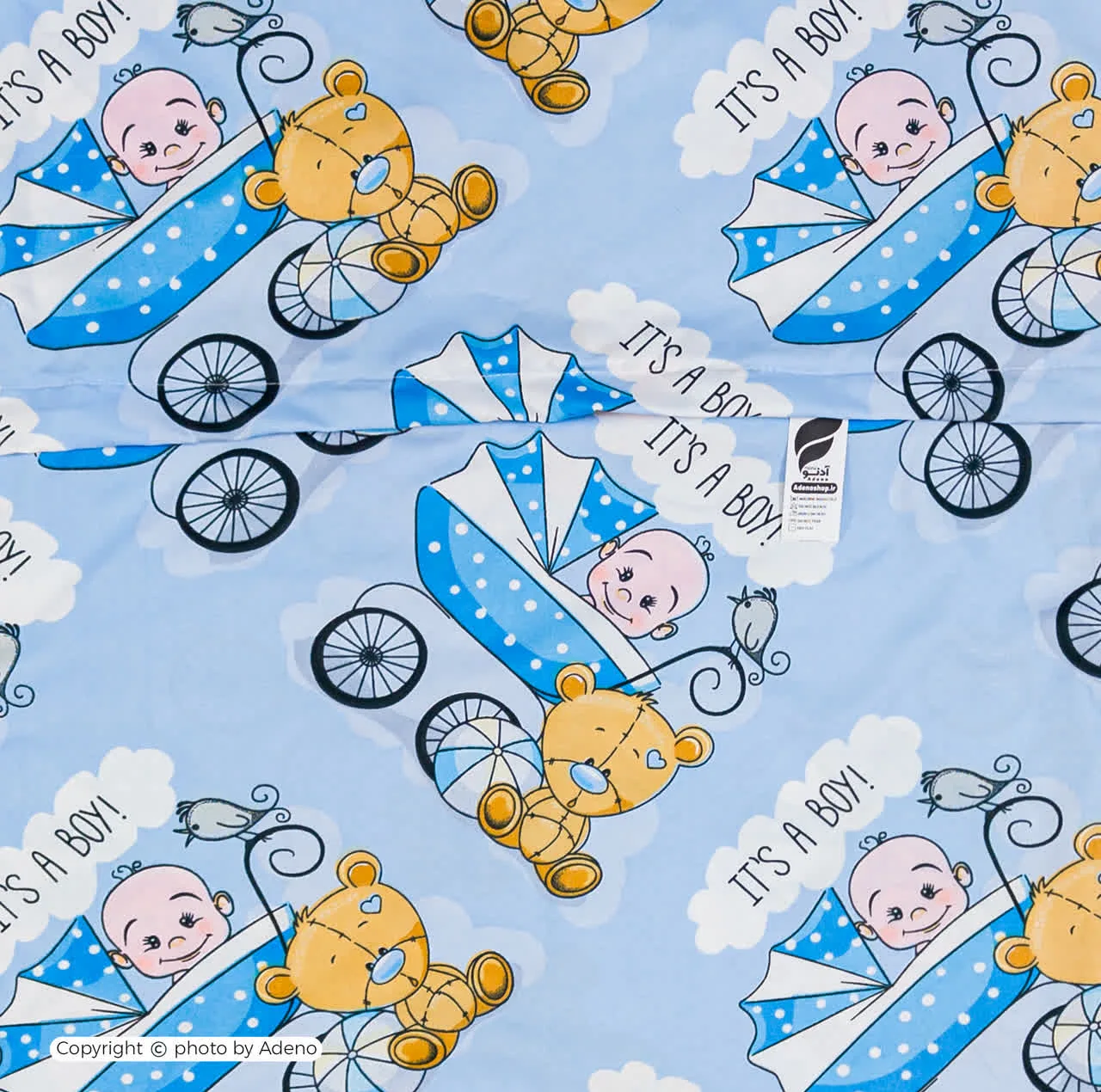 ملحفه کودک آدنو مدل Baby کد CH163 سایز 100x150 سانتی متر