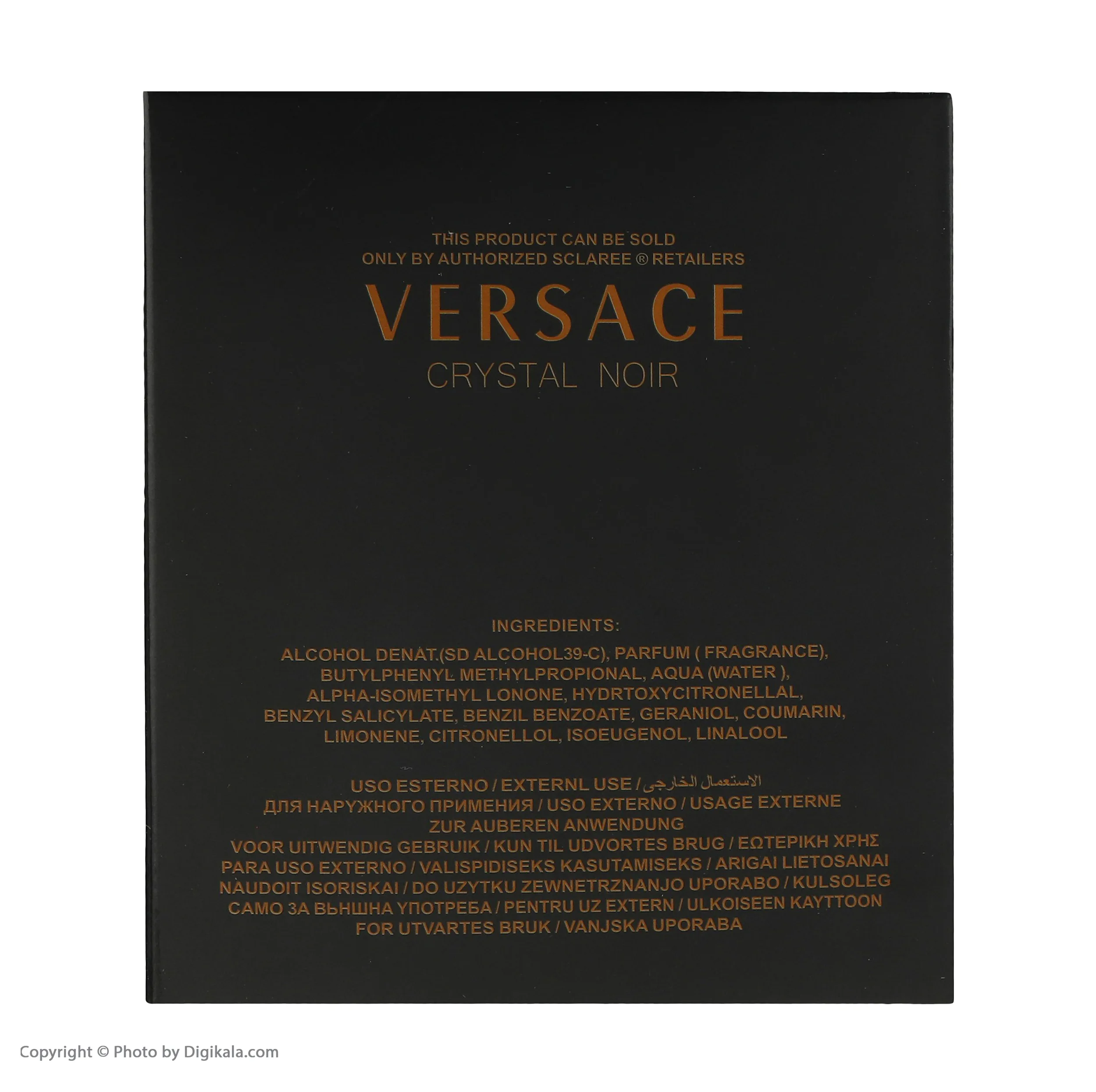 ادوپرفیوم زنانه اسکلاره مدل Versace Crystal Noir حجم 100 میلیلیتر