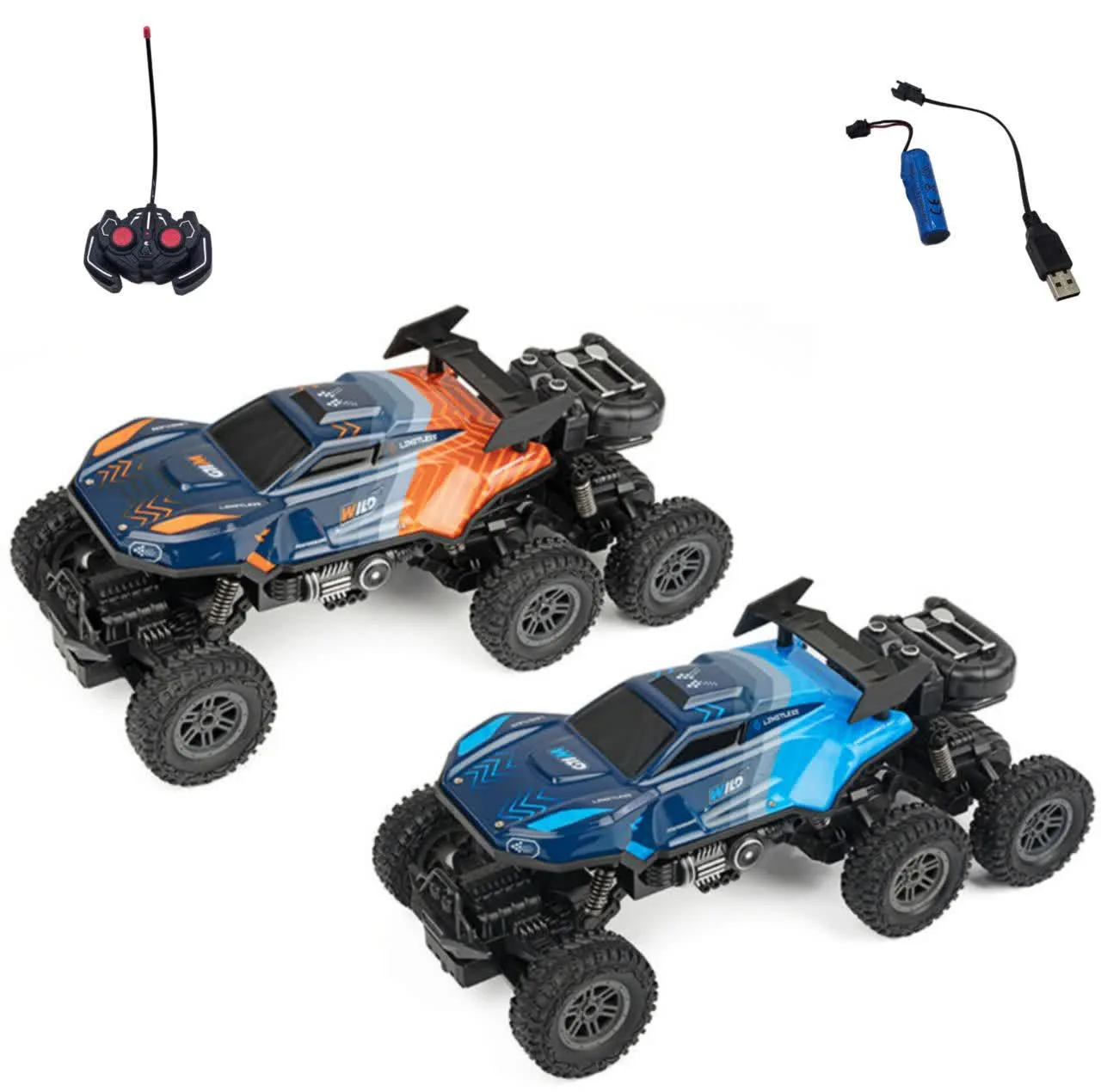 ماشین بازی کنترلی ناب سل مدل آفرود فنری چراغدار دودزا شارژی 6 چرخ 6 کانال کد SPRAY CLIMBING CAR SCALE 1:16 LIGHT FUNCTION 27 MHZ RADIO OPERATION
