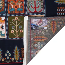 گلیم ماشینی دنیای فرش مدل گندم کد 1911