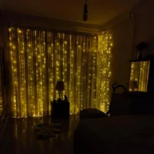 ریسه ال ای دی مدل آویز طرح پرده ای طول 3 متر