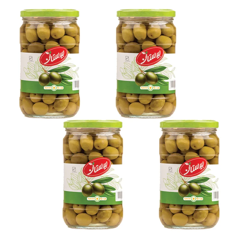 زیتون شور ویژه بیدستان - 670 گرم بسته 4 عددی