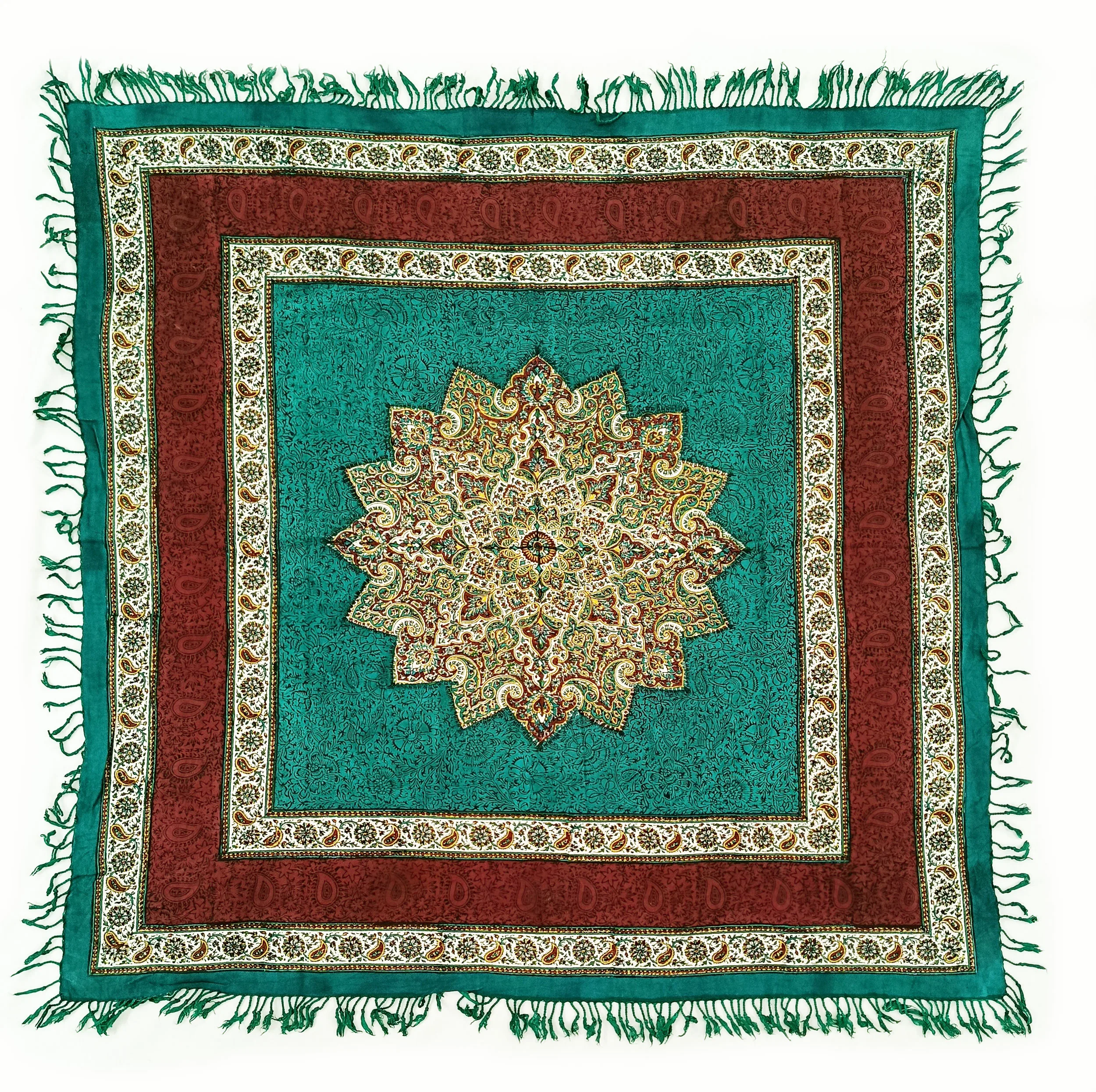 رومیزی قلمکار مدل ترنج T100