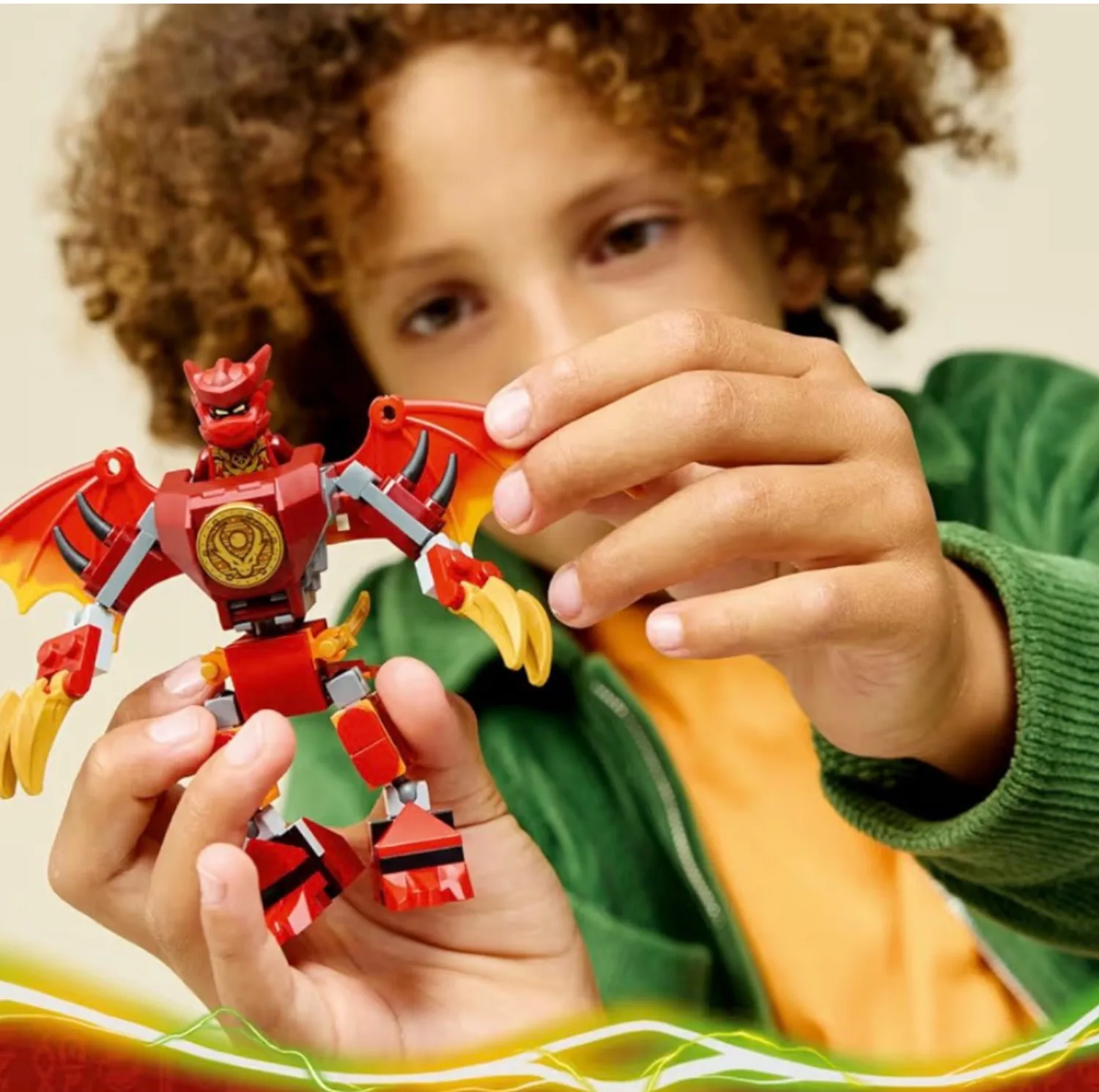 لگو سری نینجاگو مدل Kai's Dragon Mech Battle Pack کد 71851 با 85 قطعه