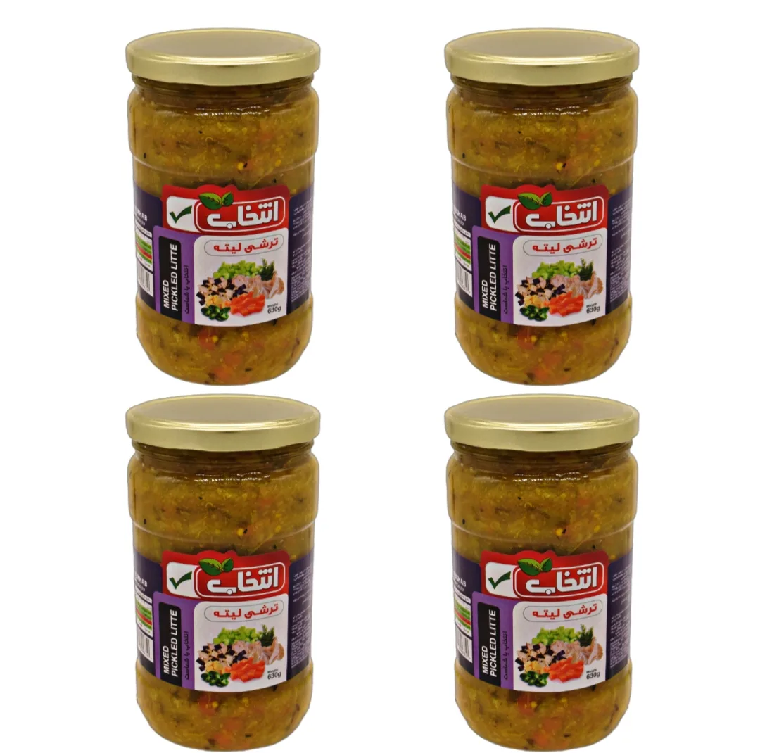ترشی لیته انتخاب - 630 گرم بسته 4 عددی