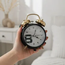 ساعت رومیزی عقربه‌ای مدل زنگدار کد C12