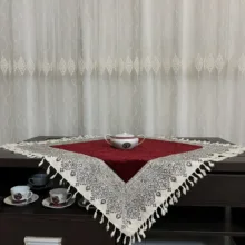 رومیزی قلمکار مدل مخمل اصفهان