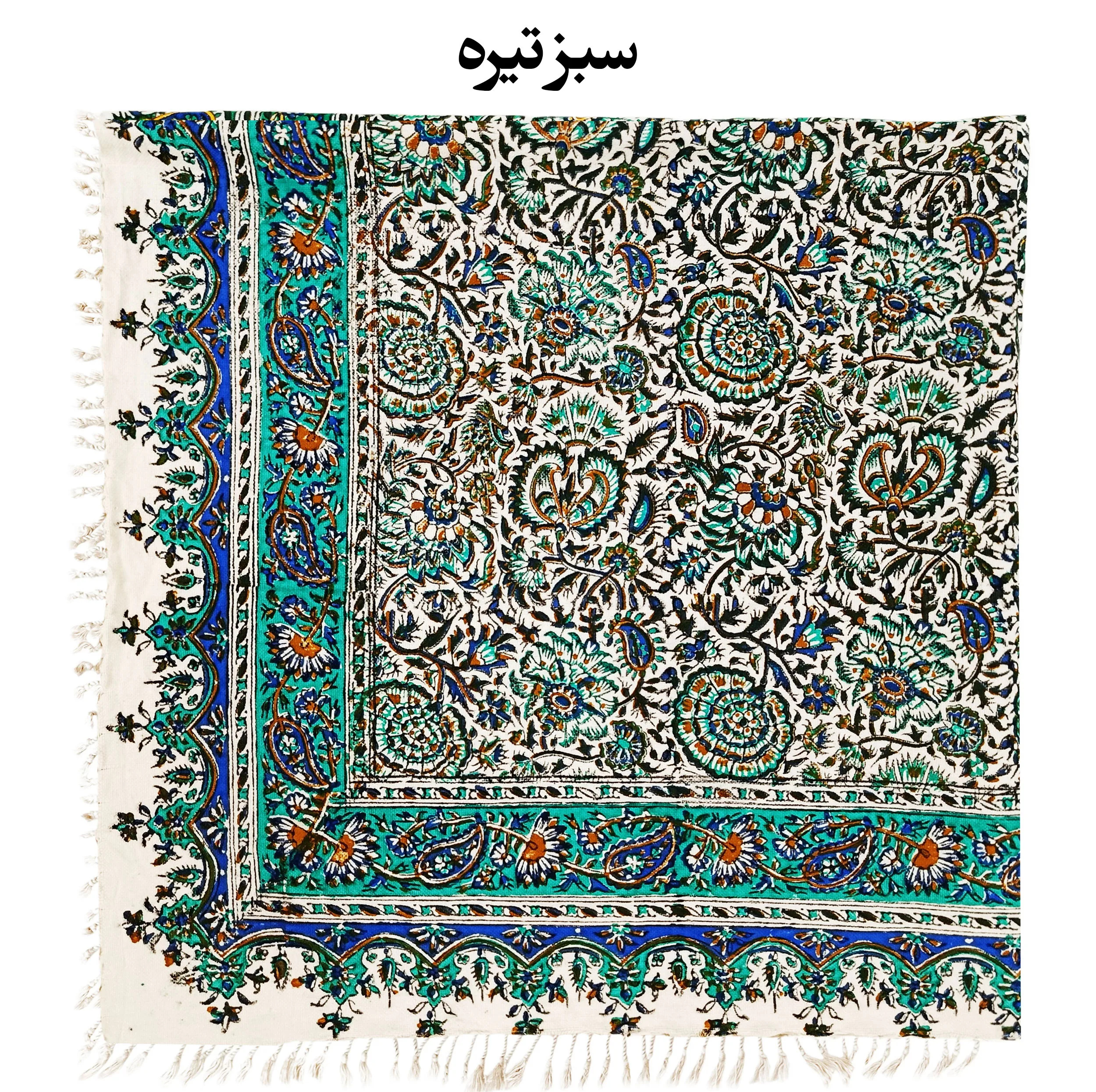 رومیزی قلمکار مدل گل دار