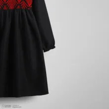 پیراهن آستین بلند یقه گرد دخترانه مدل 14041105