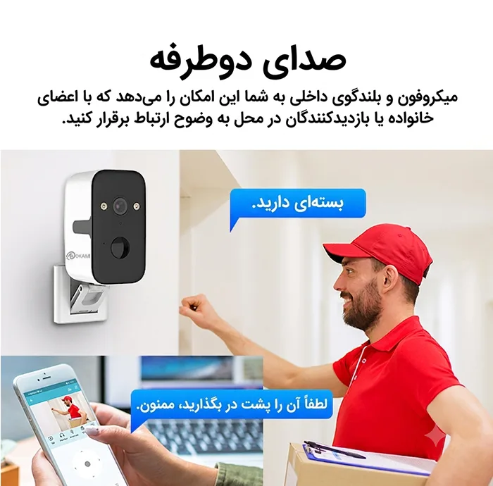 دوربین مداربسته تحت شبکه اوکم مدل T6