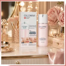 کرم مرطوب کننده صورت و گردن کلامین مدل collagen bank-6 مناسب انواع پوست حجم 125 میلی لیتر مجموعه 6 عددی