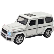 ماکت ماشین ناب سل مدل بنز جی کلاس فلزی چراغدار موزیکال کد BENZ G- CLASS NAAB002 به همراه استند