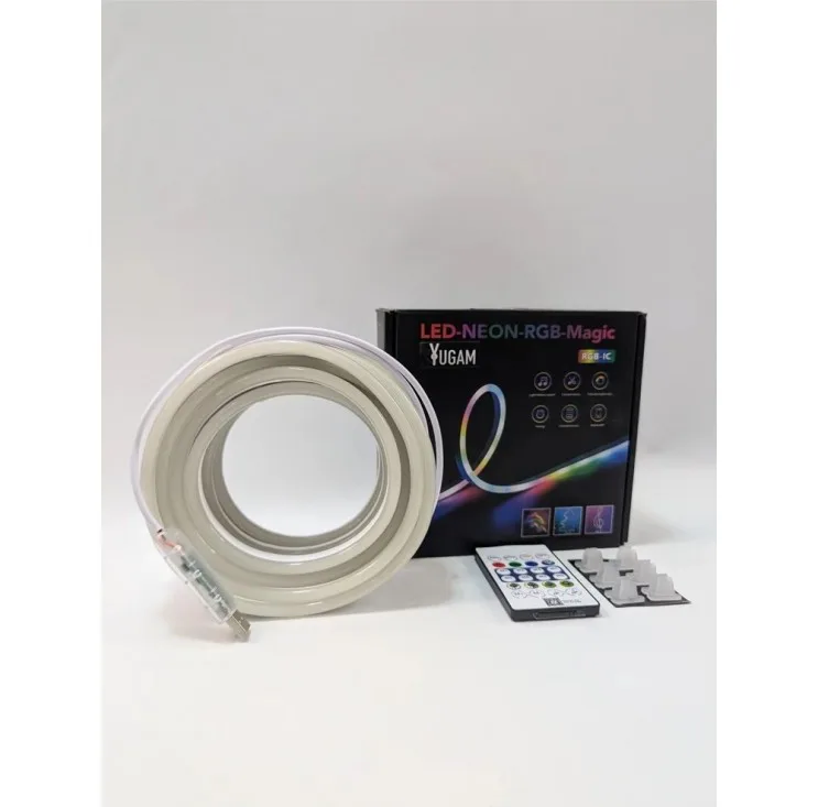 ریسه نئون فلکسی مدل LED-NEON-RGB-IC برنامه پذیر 5 متری