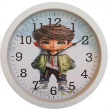 ساعت دیواری کودک مدل پسرک کد 4040905s