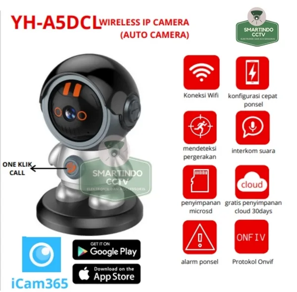 دوربین کنترل کودک مدل YH-A5DCL به همراه پیجر