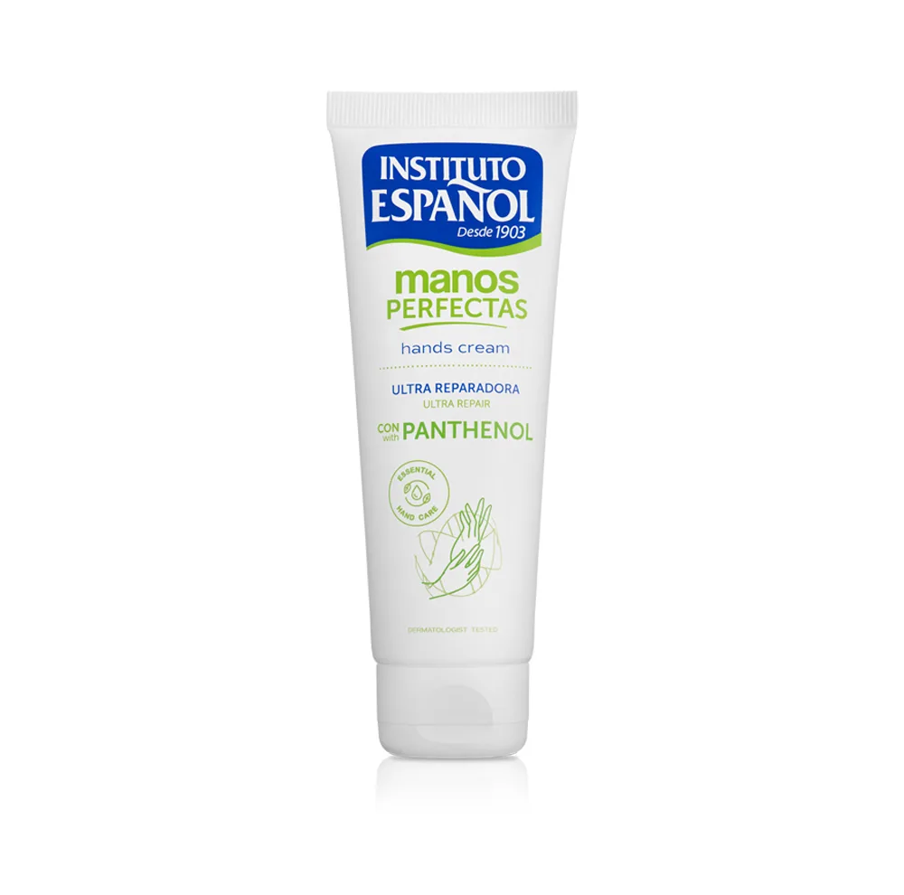 کرم ترمیم کننده دست و بدن انستیتو اسپانول مدل Panthenol مناسب برای انواع پوست حجم 75 میلی لیتر