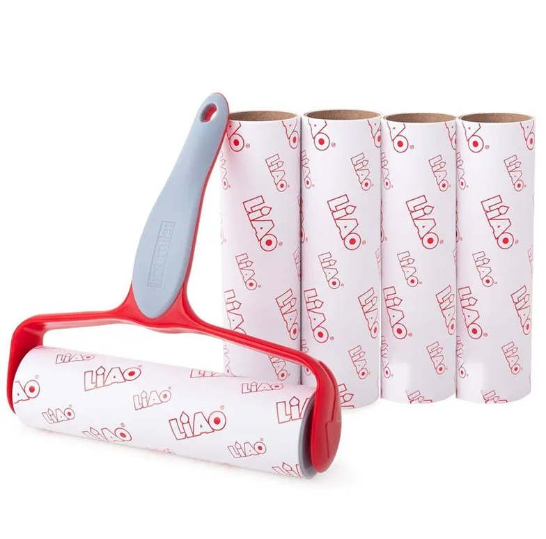 پرزگیر لباس لیائو پرفکت لایف مدل LINT ROLLER-175 طرح دستی بسته 5 عددی