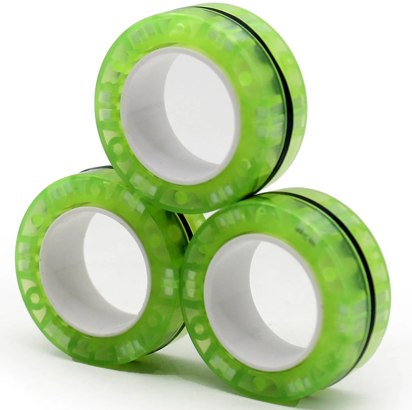 فیجت ضد استرس ریلایف مدل 200 Magnetic Ring طرح حلقه های مغناطیسی بسته ۳ عددی