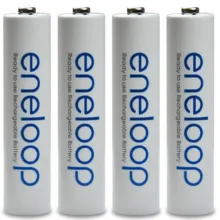 باتری نیم قلمی قابل شارژ پاناسونیک مدل eneloop/BK-4MCCE(HR03) بسته 4 عددی