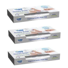 کیسه بهداشتی پوشک وی کر مدل Nappy Bagsجعبه 3 بسته 24 عددی