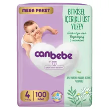 پوشک بچه جان به به مدل مگا پک سایز 4 بسته 100 عددی