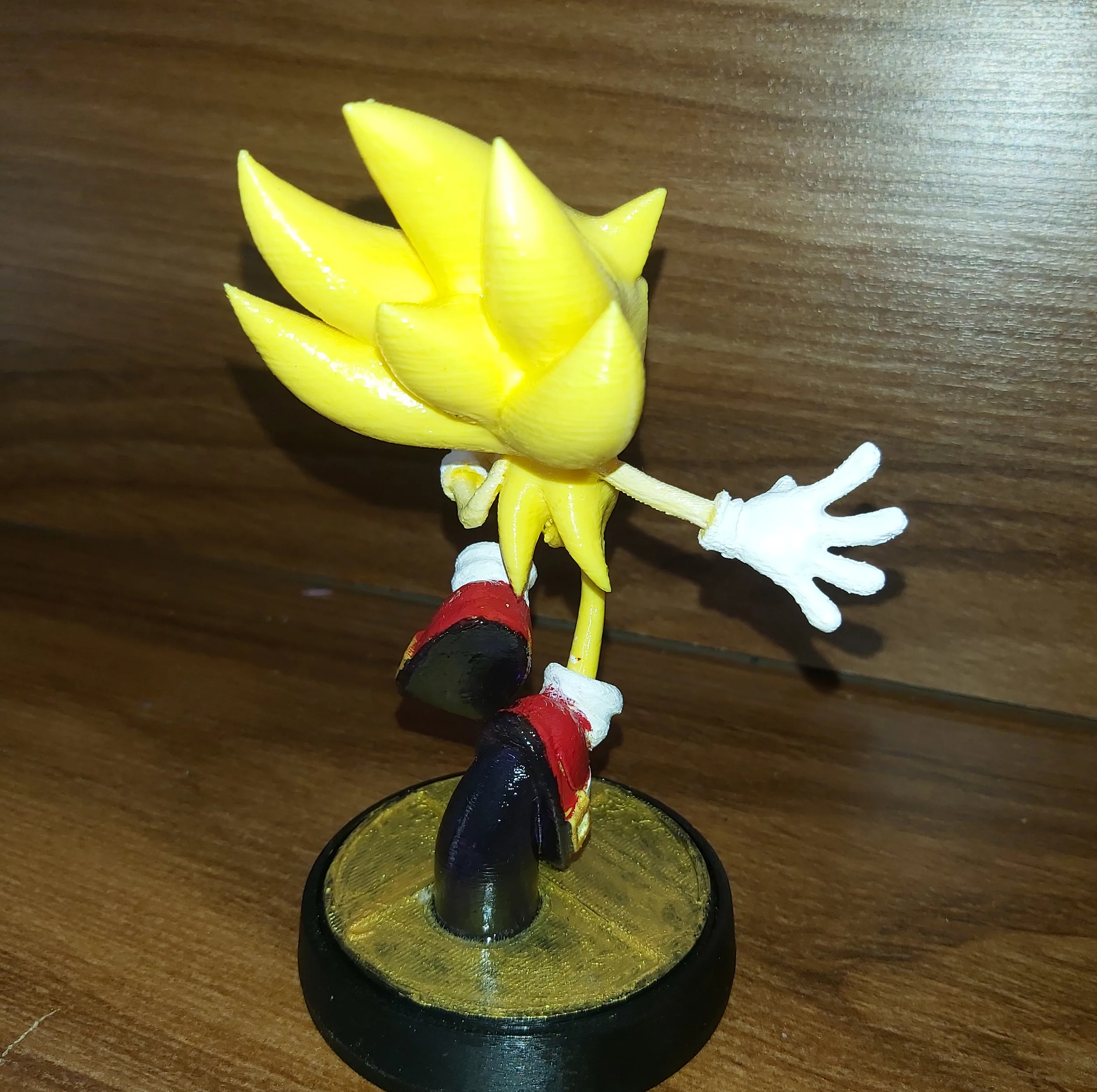 فیگور طرح سونیک مدل Nova Art Super Sonic ارتفاع 14 سانتی‌متر