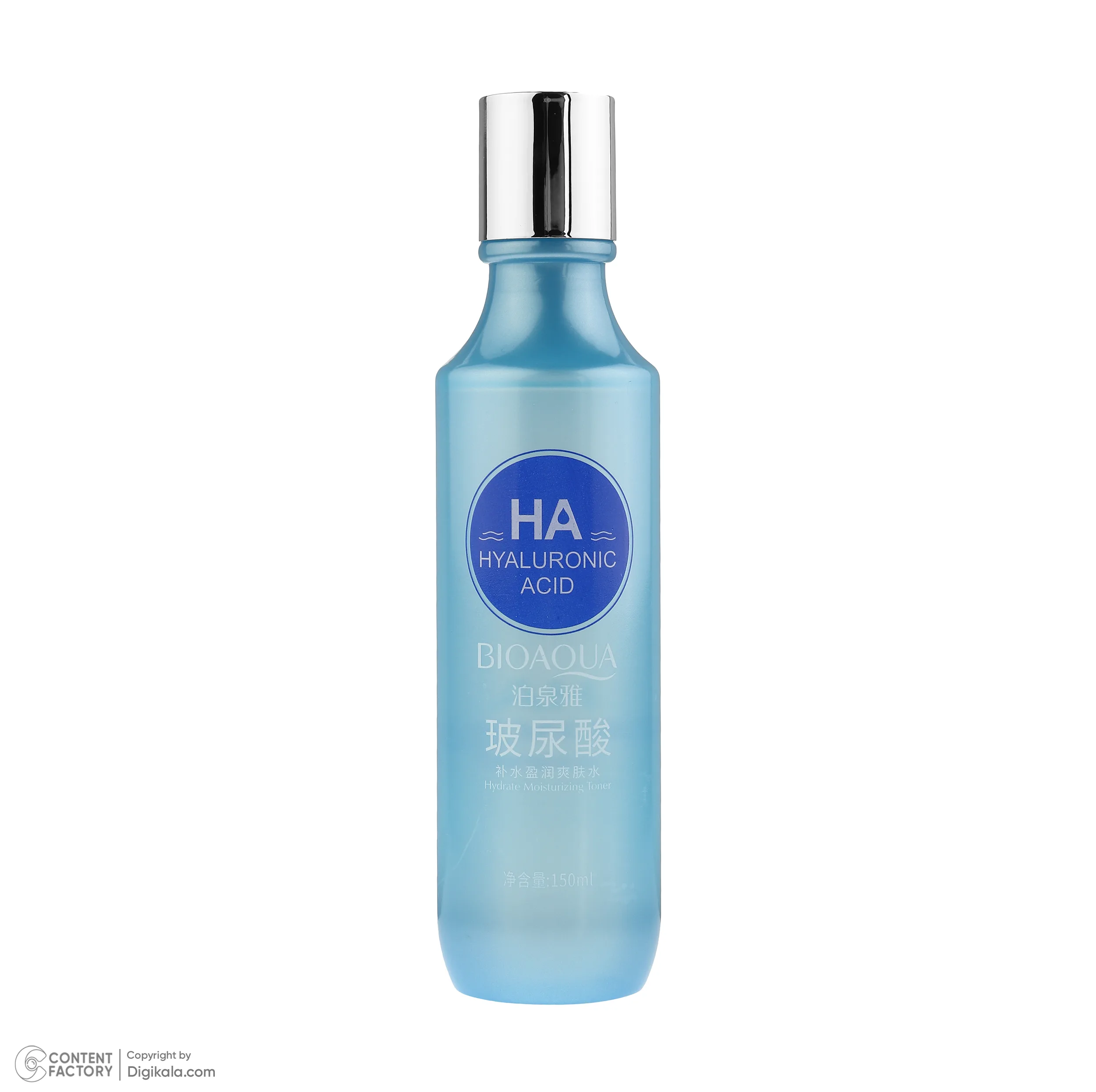 تونر پاککننده صورت بی آکوا مدل Hyaluronic Acid مناسب برای انواع پوست حجم 150 میلیلیتر