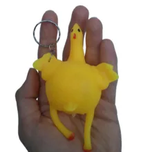 مرغ تخم گذار ضد استرس مدل Chicken Squishy بسته 3 عددی