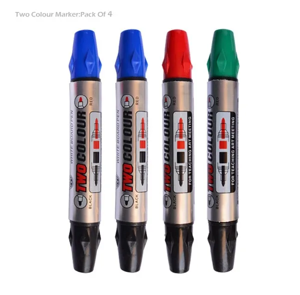 ماژیک وایت برد مدل double color3 کد 007 بسته 3 عددی