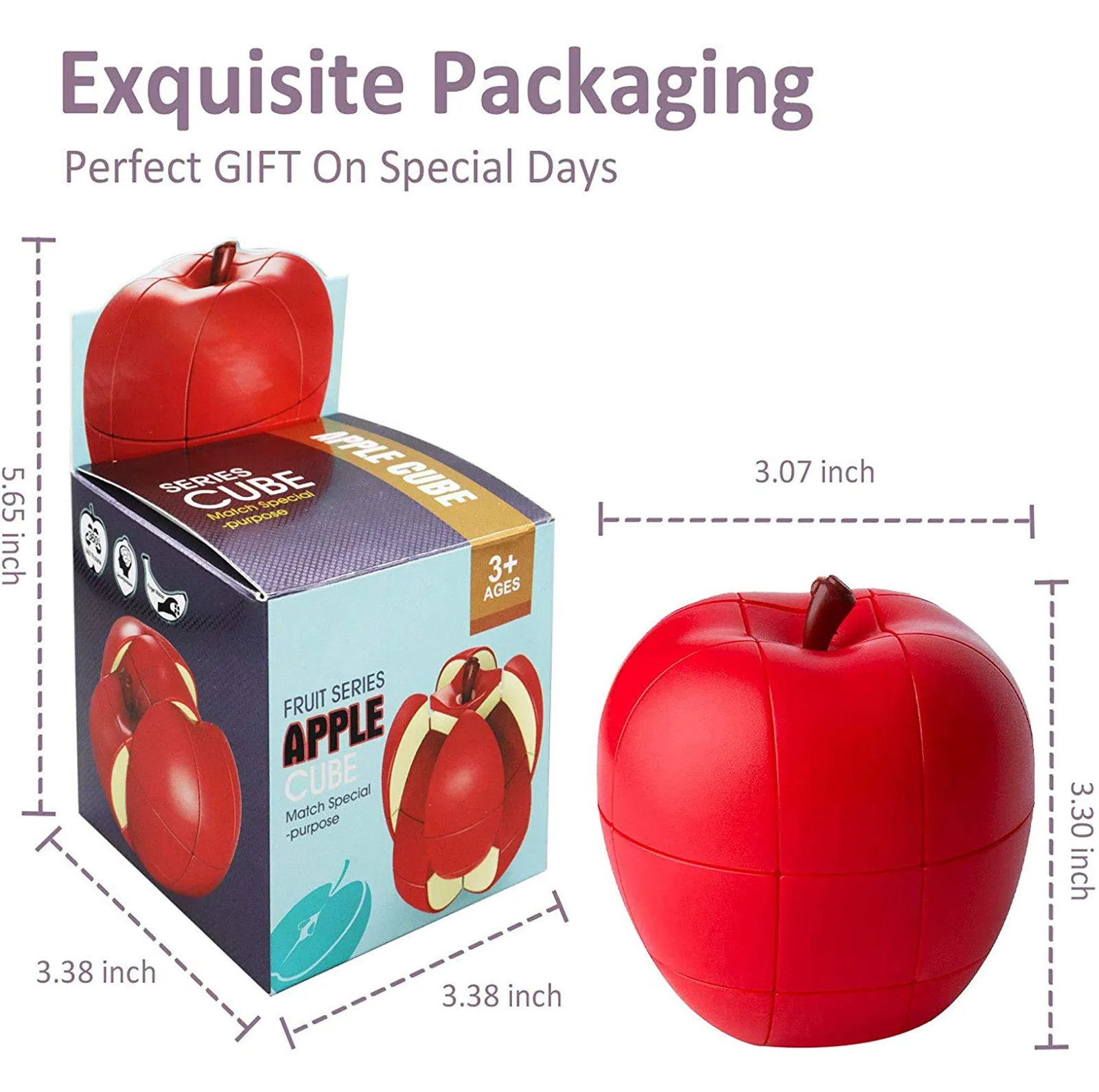 مکعب روبیک فنکسین مدل میوه ای سیب 3×3 FanXin Fruit cube – Apple