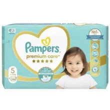 پوشک بچه پمپرز مدل premium care سایز ۵ بسته ۴۴ عددی