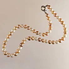 گردنبند گالری آمانژ طرح مروارید مدل D192