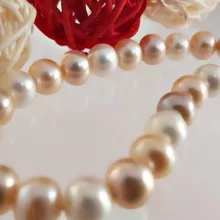 گردنبند گالری آمانژ طرح مروارید مدل D192