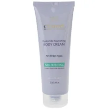 کرم مغذی بدن سینره Hydra Silk حجم 250 میلی‌لیتر با عصاره آووکادو، شی‌باتر، عسل گیاهی و روغن جوجوبا، مرطوب‌کننده، ضد حساسیت و کمک به نرمی و بازسازی پوست