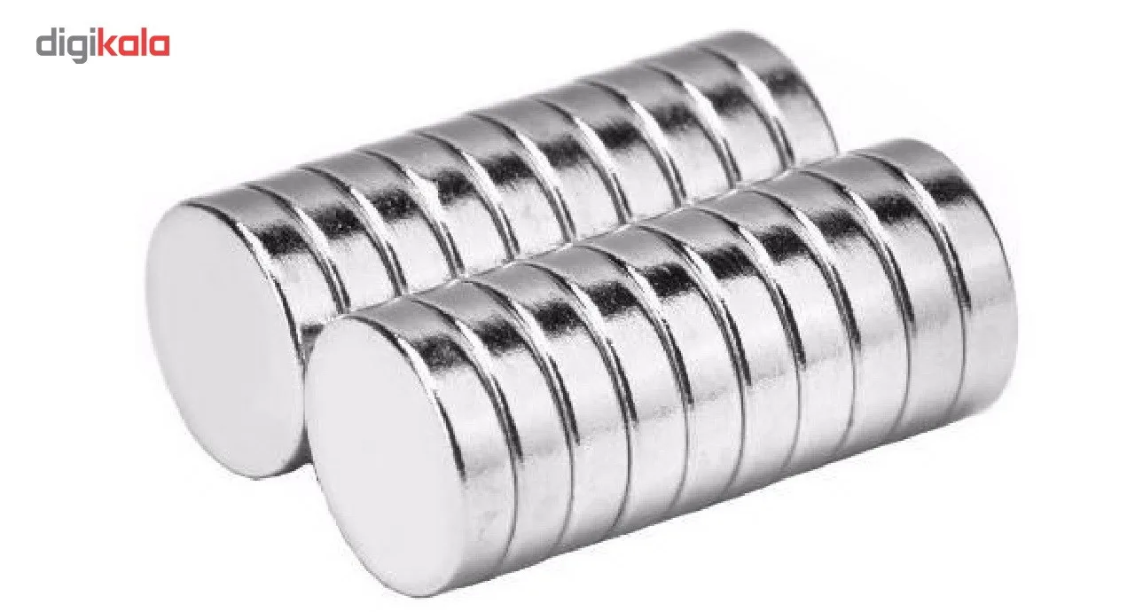 آهن ربای نیودیمیوم 8x3 مدل دیسکی بسته 20 عددی
