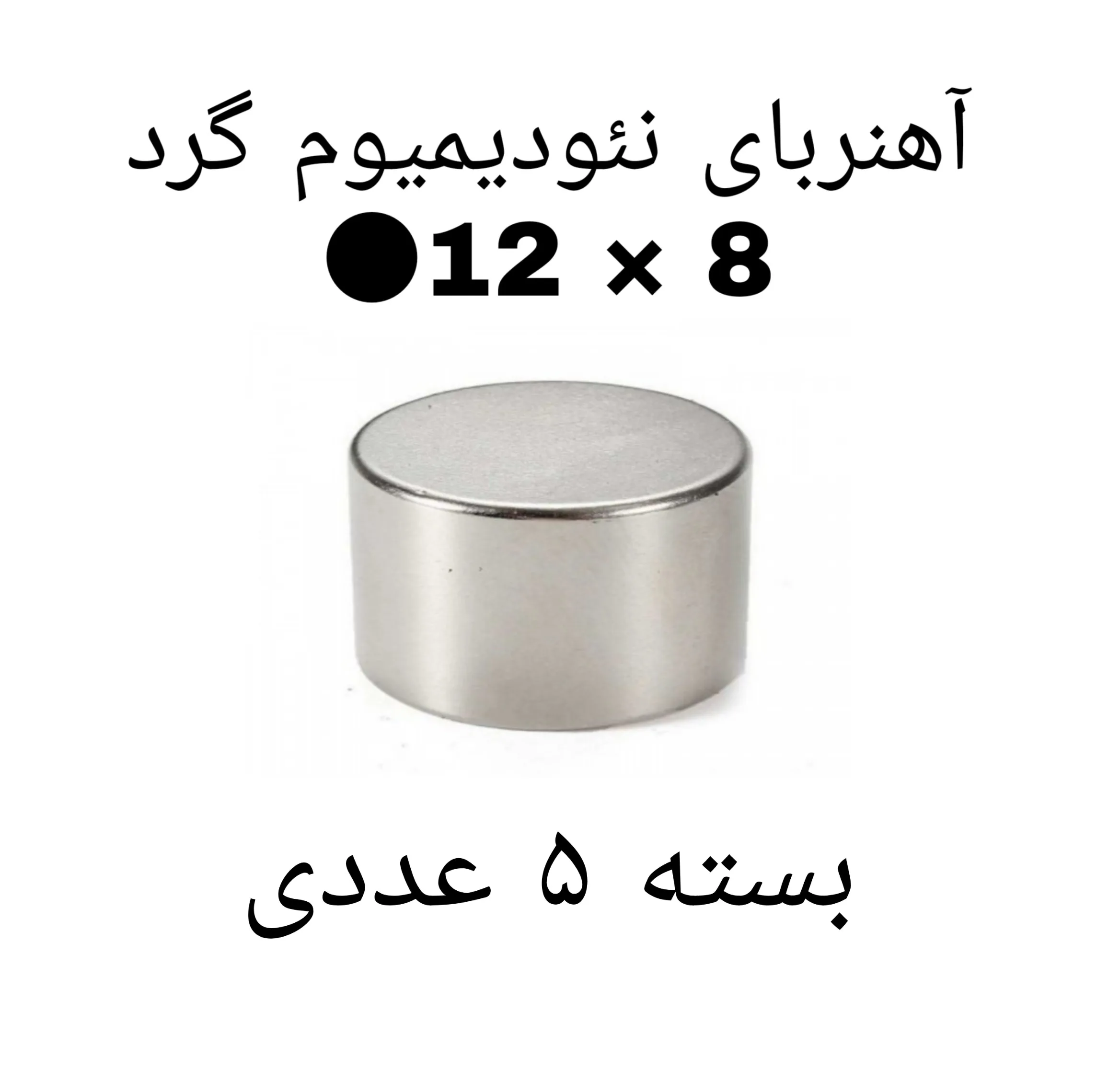 آهن ربا مدل ND12-8 کد ۲۰۰۳ بسته ۵ عددی
