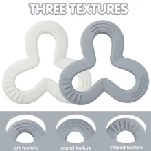 دندان گیر کودک هیروشی مدل Silicone Shamrock Teether بسته 2 عددی