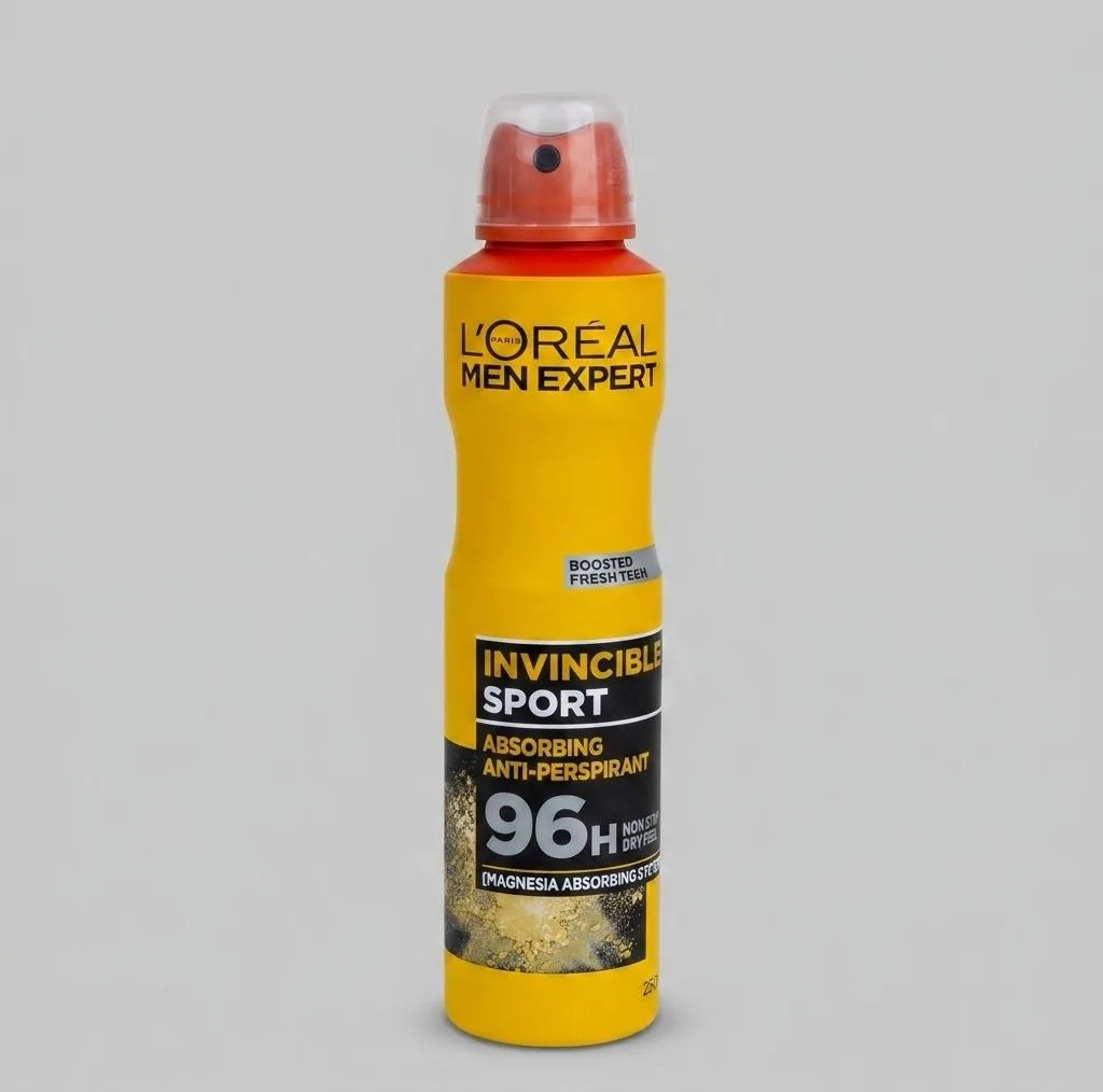 اسپری ضدتعریق مردانه لورآل مدل Invincible Sport حجم 250 میلی‌لیتر