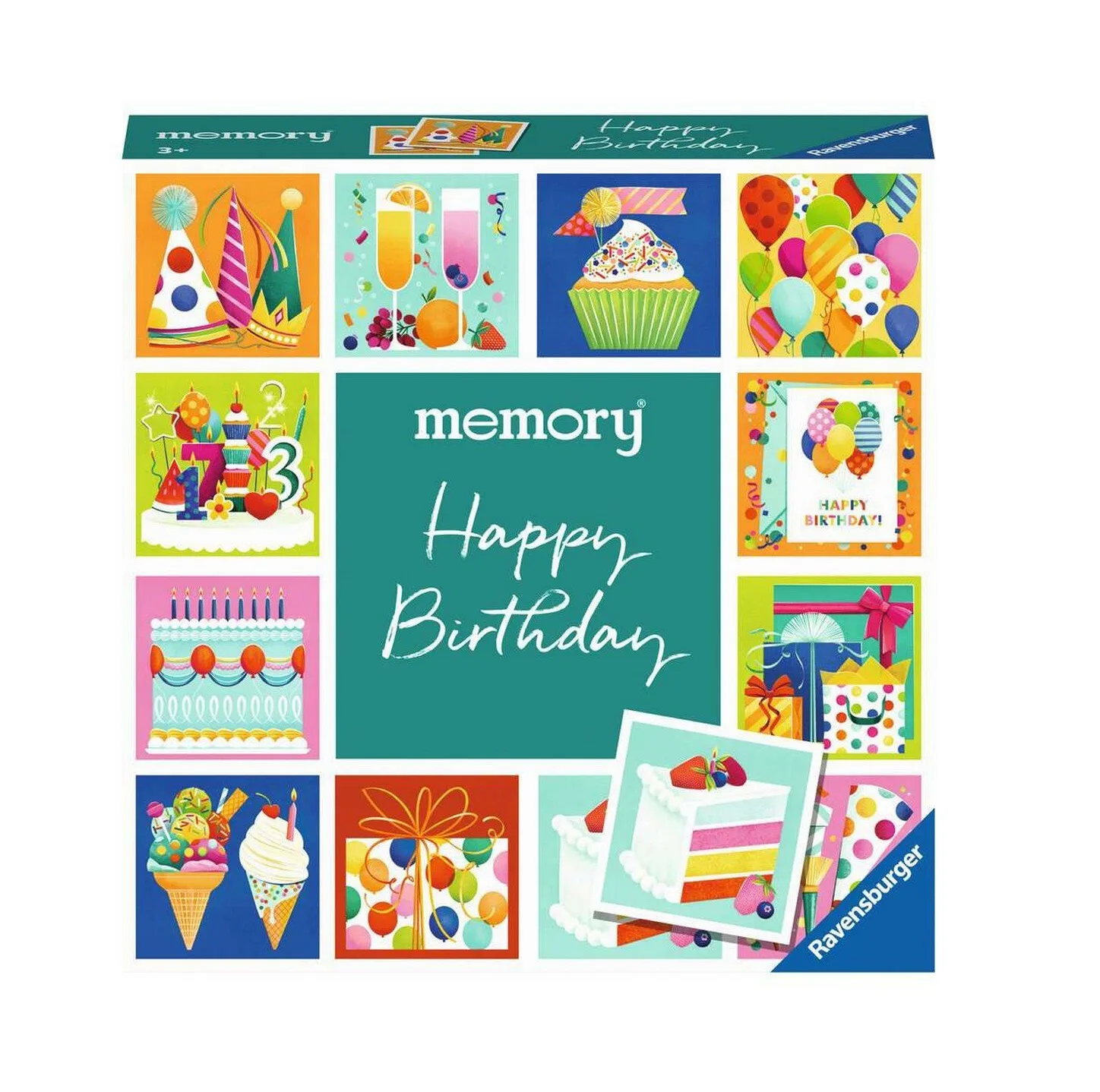 بازی فکری راونزبرگر مدل Memory Moments - Happy Birthday کد 22399 مناسب برای 3 سال به بالا