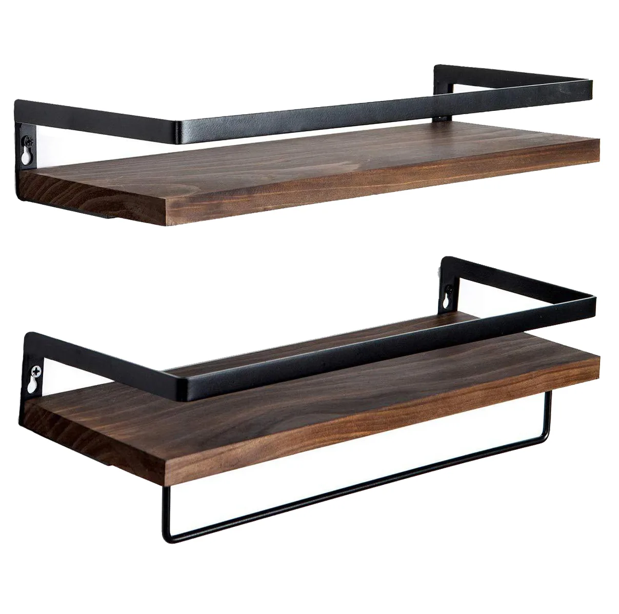 شلف دیواری مدل Wooden بسته 2 عددی