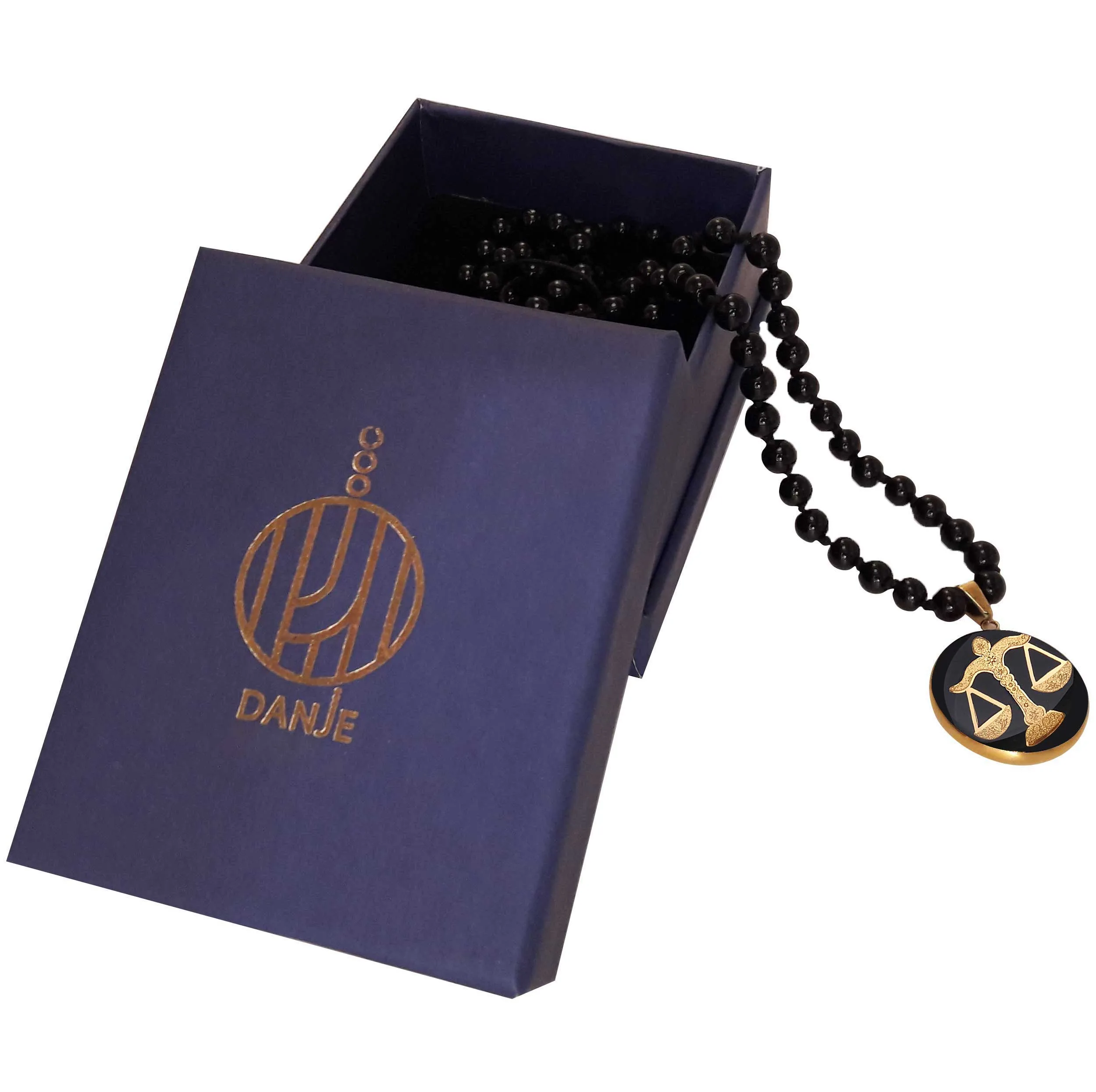 گردنبند زنانه دانژه طرح نماد مهر کد ZGBG04G6007