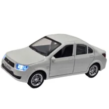ماکت ماشین بازی ناب سل مدل دنا فلزی موزیکال چراغدار عقب کش کد DENA metal toy car, musical, with lights, pull-back