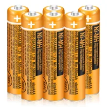 باتری نیم قلمی قابل شارژ تلفن بی سیم پاناسونیک مدل Ni-MH/HHR-55AAAB بسته دو عددی