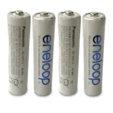 باتری نیم قلمی قابل شارژ پاناسونیک مدل eneloop/BK-4MCCE(HR03) بسته 4 عددی