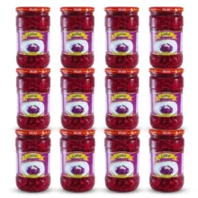 ترشی کلم قرمز پاستوریزه ممتاز صالحی – 650 گرم بسته 12 عددی