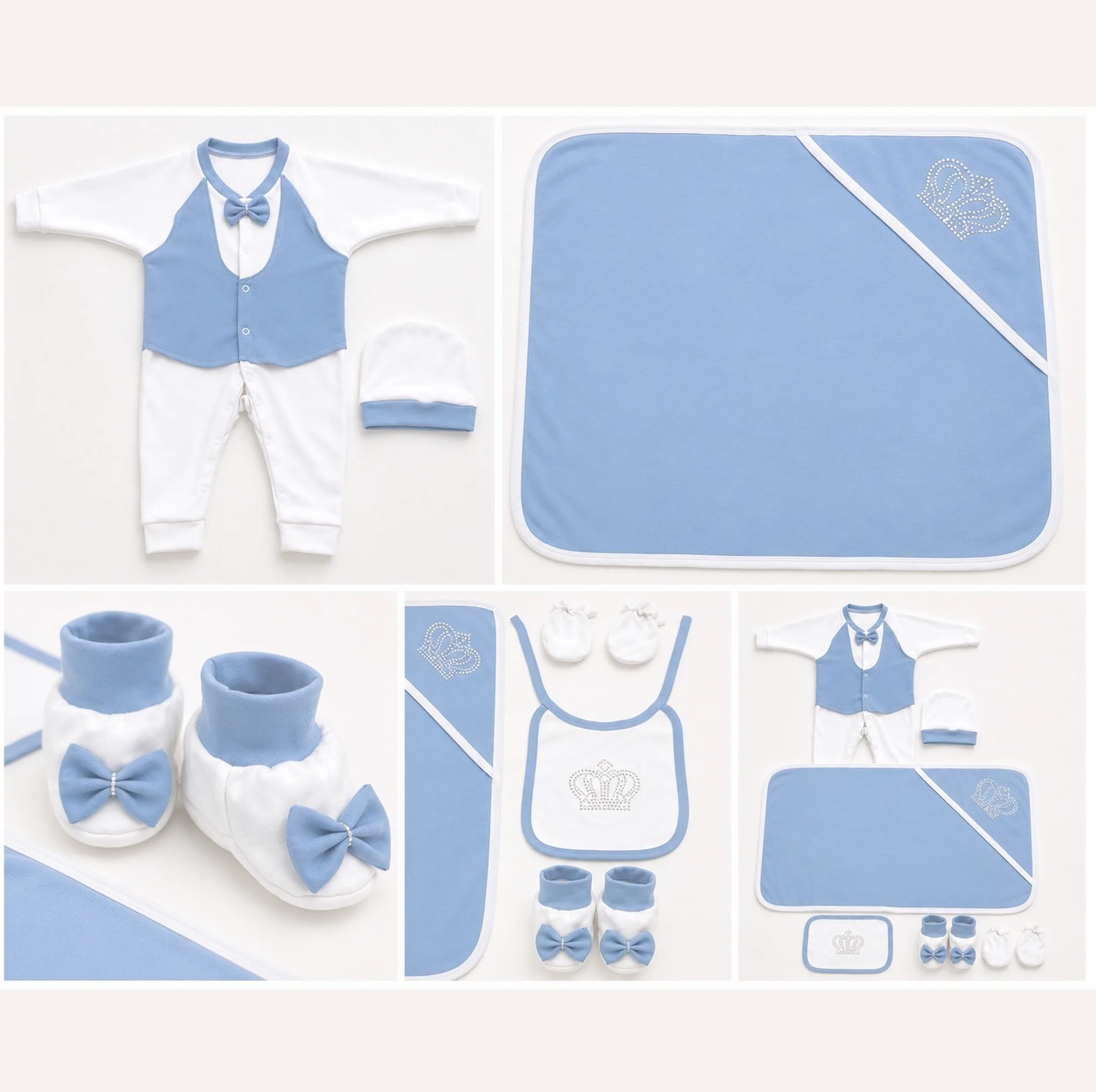 ست لباس بیمارستانی نوزادی مدل vest