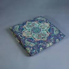 رومیزی ترمه نگین خاتم طرح شاه عباسی یزد کد ya90242102